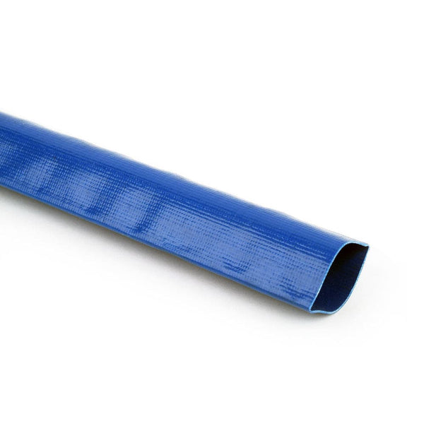 Image of Blue PVC Layflat Water Hose - Per Metre on a white background
