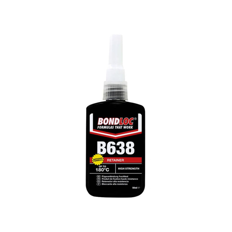 Image of Bondloc B638 High Strength Retainer 50ml on a white background